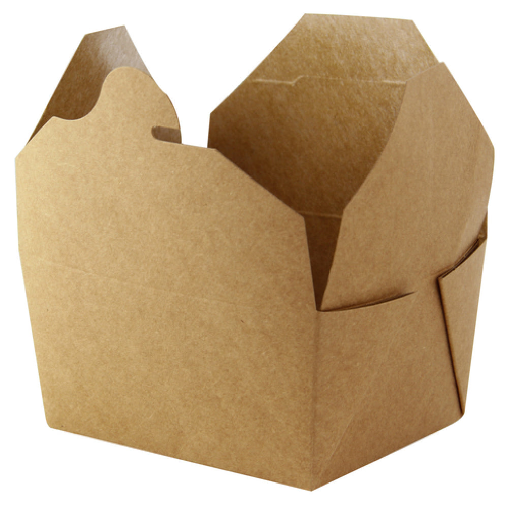 PacknWood 210BIO2K - Grab & Go Meal Box, 34 Oz., 8.25" X 6.25" X 1.8"