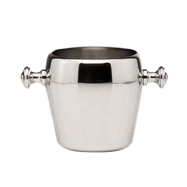 Bauscher Hepp 12.2219.0000 - Ice Bucket, 4-15/16" Dia. (126) X 4-3/4"H (121mm), Knob Handles