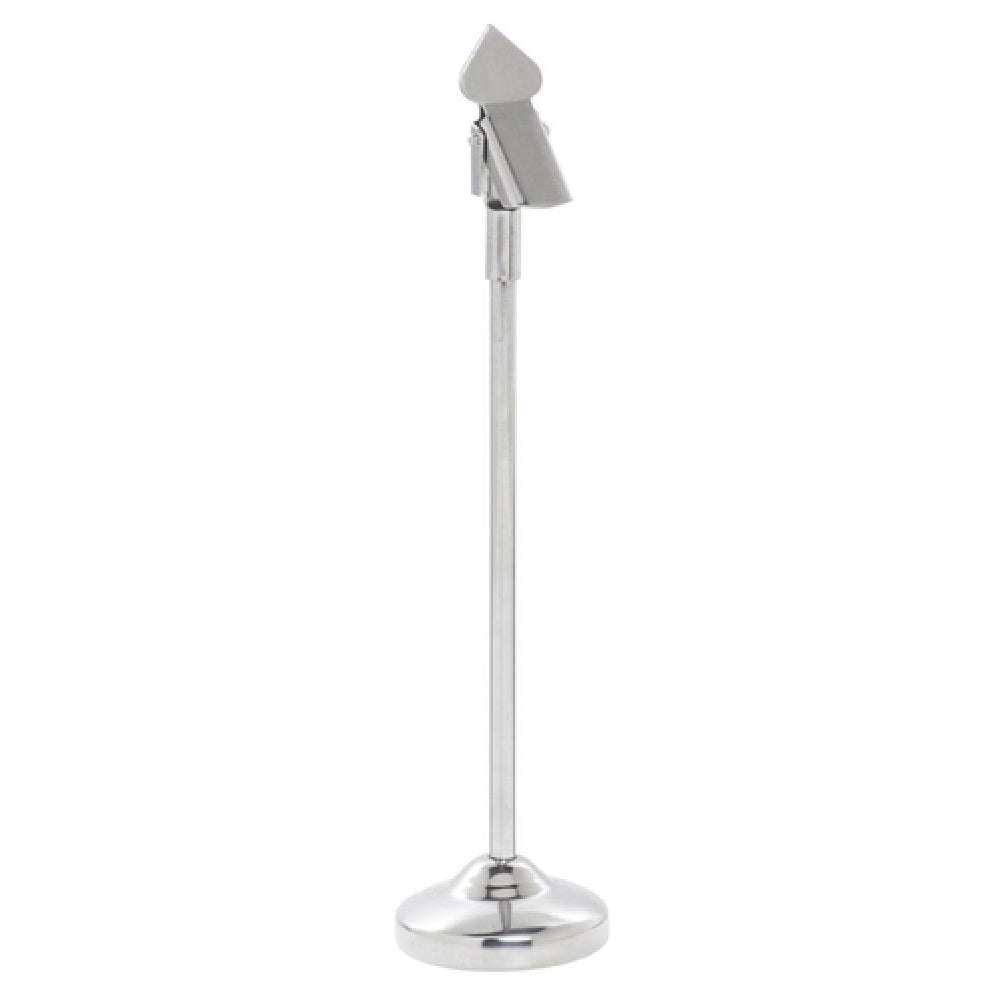 Hubert 75790 - Sign Holder, 1-9/16" Dia. X 7"H, French Style Clip