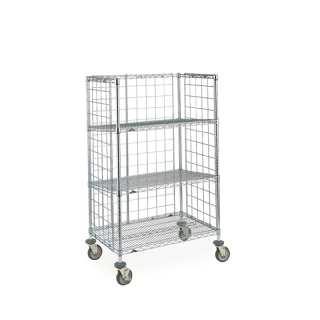 Metro AST55DC Slanted Shelf Truck & Cart 48"W X 24"D X 59"H (3) Shelves