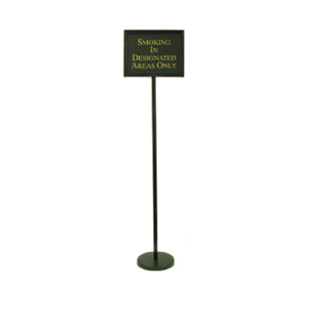 Aarco TI-1BK Director Sign Stand 59"H Overall 15"W X 12"H