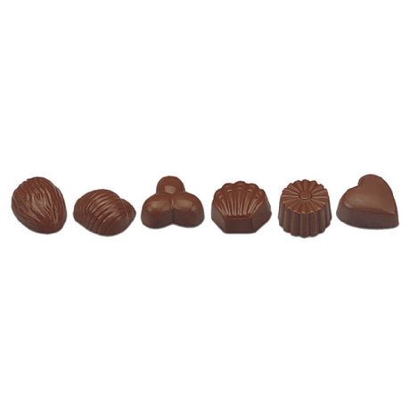 JB Prince K511 Chocolate Mold (24) Assorted Shapes Assorted Sizes