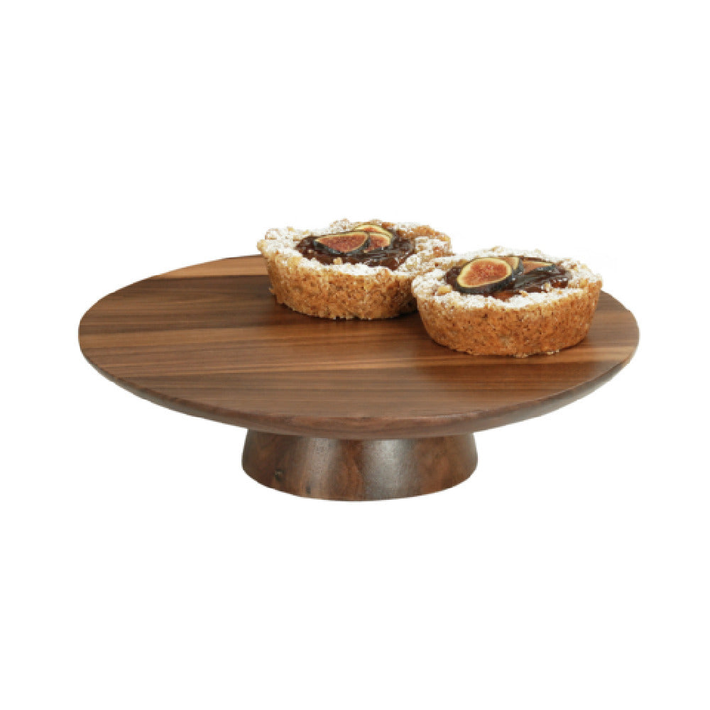 Cal Mil 23151-123-78 Sydney Pedestal 12"dia X 3"H Walnut