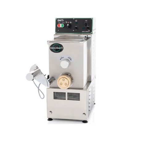 Alfa EM75 Pasta Extruder With Mixer 32"W X 13"D X 29.5"H 4 Kg Mixing Hopper Capable Of 17-22 Lbs/hr Production