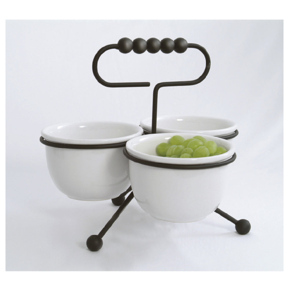 GET Enterprises IRSLD-5B Condiment Stand 16 Oz. Round