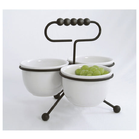 GET Enterprises IRSLD-5B Condiment Stand 16 Oz. Round