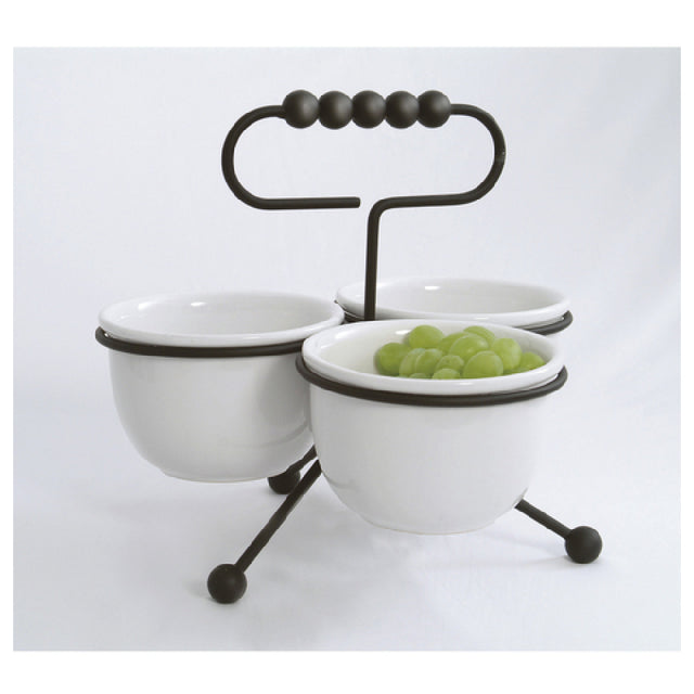 GET Enterprises IRSLD-5B Condiment Stand 16 Oz. Round