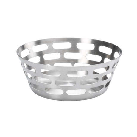 Service Ideas SB-75 Service Ideas Mod18 Bread Basket 9"W X 3.5"D Brushed Stainless