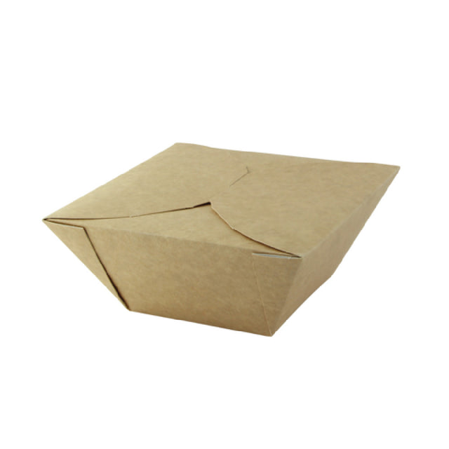 PacknWood 210BIO1000K - Grab & Go Meal Box, 34 Oz., 6.7" X 6.7" X 3.15"