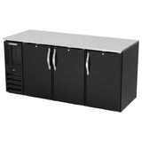 Beverage Air BB72HC-1-B - Refrigerated Back Bar Storage Cabinet, Three-section, 72"W