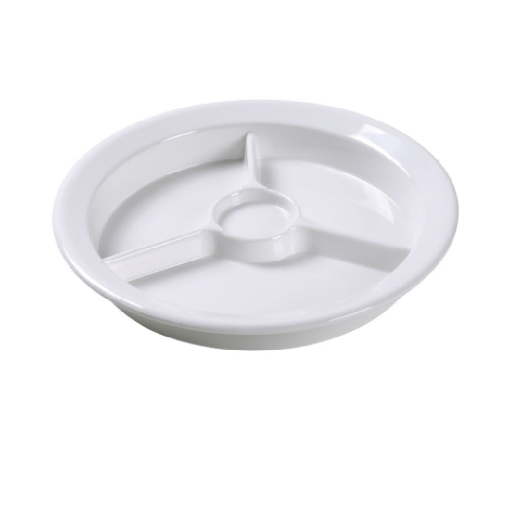 Yanco NC-511I Nu-Classic Compartment Plate 9" Dia. 3-compartments