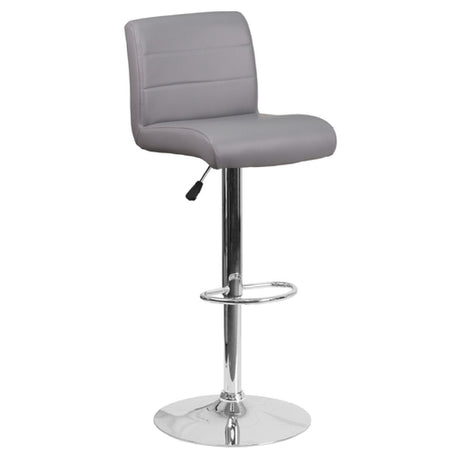 Flash Furniture DS-8101B-GY-GG Swivel Bar Stool Adjustable Height Contemporary Style