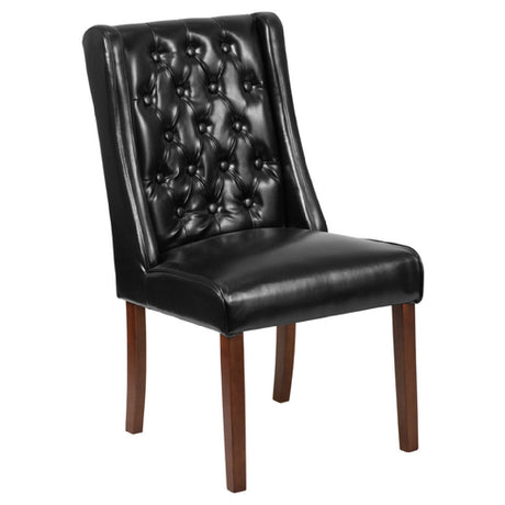 Flash Furniture QY-A91-BK-GG Hercules Preston Series Parsons Side Chair Mid-century Design