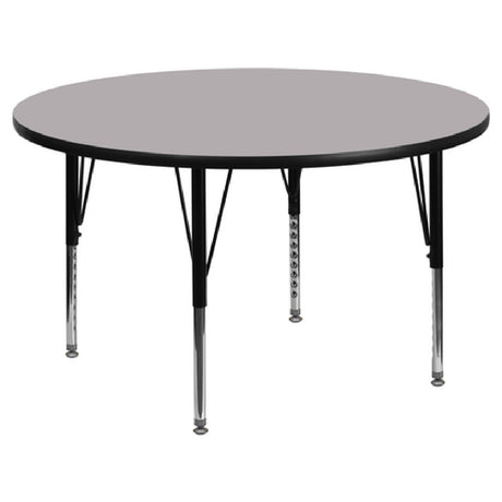 Flash Furniture XU-A48-RND-GY-T-P-GG Activity Table 48" Dia. X 16-1/8" To 25-1/8" Adjustable Height