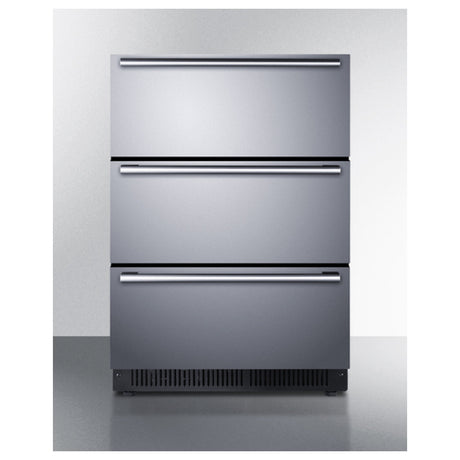 Summit SP6DS3D Drawer All Refrigerator 24"W 4.9 Cu.ft.