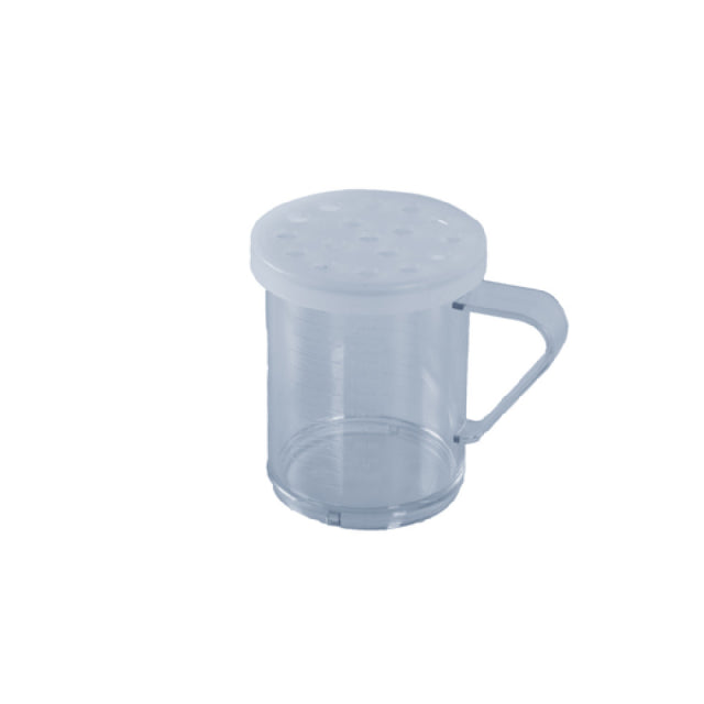 Omcan 81165 (81165) Dredge 10 Oz. Capacity Clear Lid With 8 Mm Holes For Coarsely Ground Products