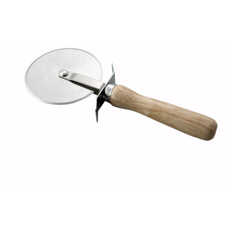 Winco PWC-4 Pizza Cutter 4" Dia. Blade Wood Handle