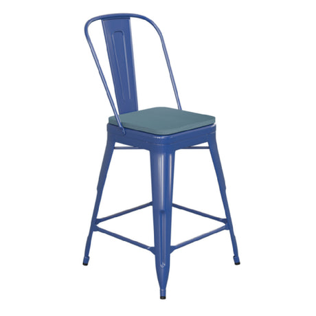 Flash Furniture CH-31320-24GB-BL-PL2C-GG Kai Bar Stool 500 Lb. Weight Capacity