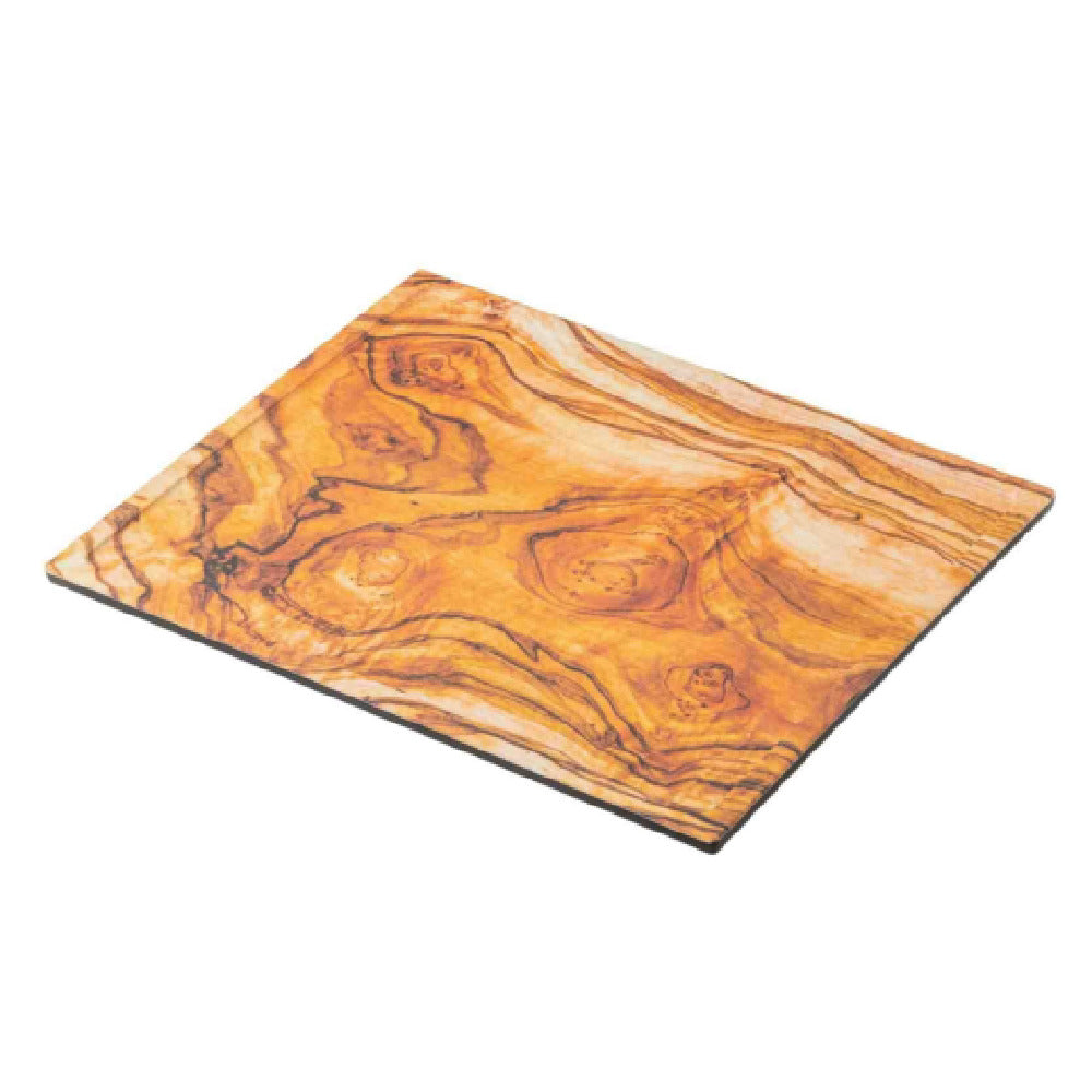 TableCraft Products 13314 - Olivewood Melamine Collection Serving Tray, 12.75" X 10.375" X 0.625"
