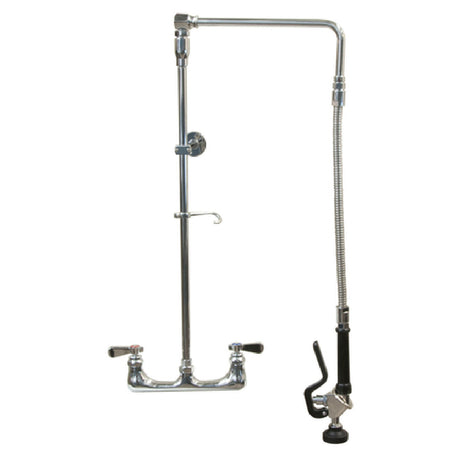 BK Resources BKF-SMSAPR-WB-AF10-G Optiflow Swing Arm Pre-Rinse Assembly 8" O.C Splash Mount