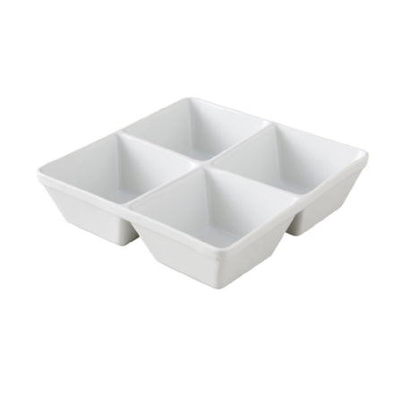 Yanco ML-814 Main Land Compartment Bowl 6 Oz. Each Compartment 7" X 7"