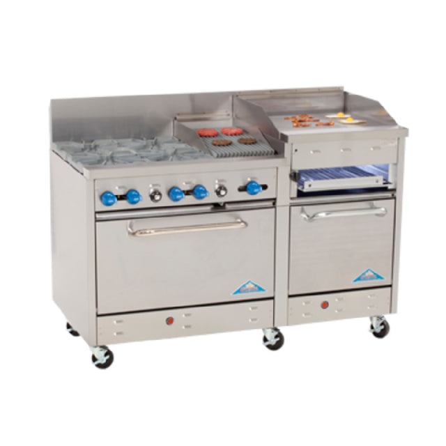 Comstock-Castle F3226-2RB-24B Range Gas 60" Wide