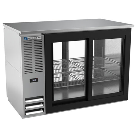 Beverage Air BBN48HC-GS-PT-S - Refrigerated Pass-Thru Back Bar Refrigerator, Two-section