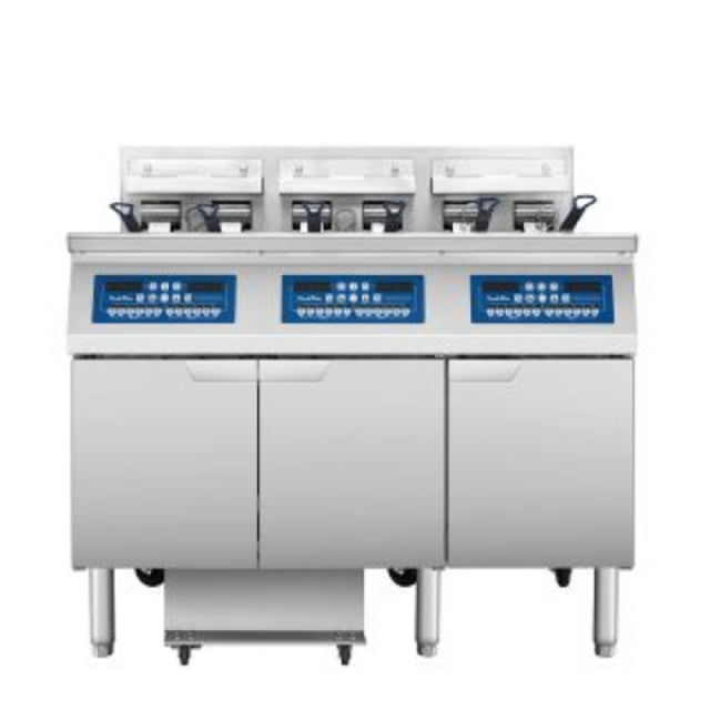 Atosa USA, Inc. AEFF-50-3T - Triple Vat Electric Fryer, Left & Middle Full Vat/right Split Vat