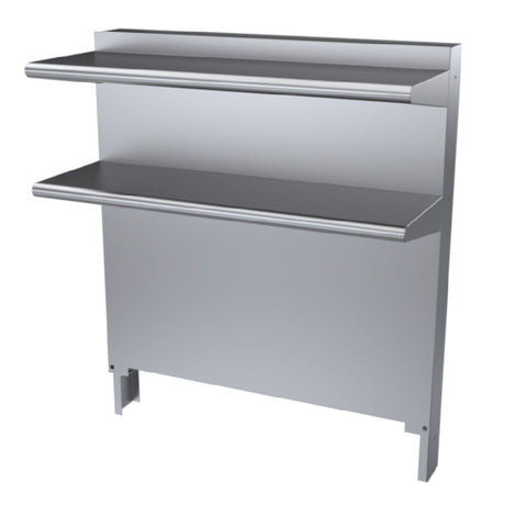 U S Range CCDHS-36 Cuisine Backguard/Flue Riser With Double High Shelves