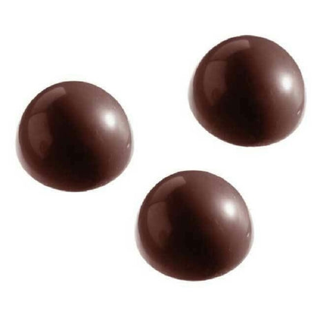 Matfer 380242 Chocolate Mold 1-1/4" Dia. X 2/3"H Half Spheres