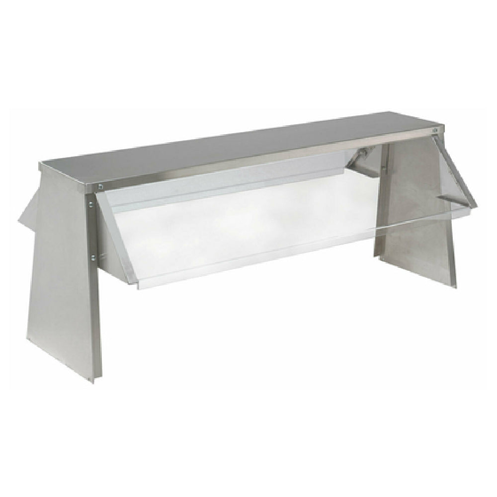 Advance Tabco TBS-6 Buffet Shelf With Breath Guard Double Sided Self-serve