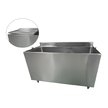 NBR Equipment IBB-4824 Underbar Beer Bin 48"L X 24"Wx 32-1/2"H Holds (12) Cases Of Beer Bottles