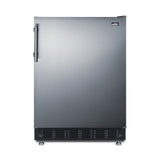 Summit FF6BK2SSRS - All-Refrigerator, 24" Wide, 5.5 Cu.ft