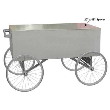 Gold Medal 2129ST Stainless Steel Wagon 48" X 20" Spacer (13262) Included