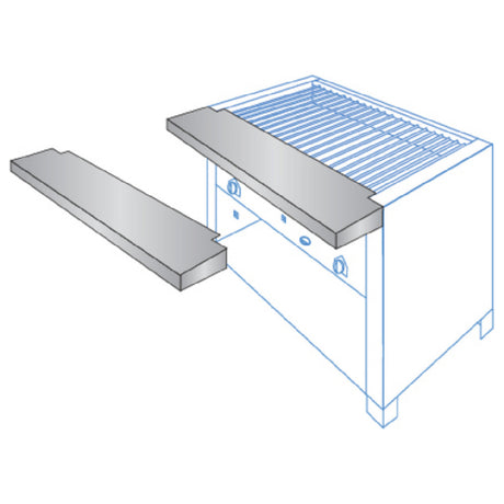 EmberGlo 4822-00 Work Shelf 36" Plain Work Surface Stainless Steel