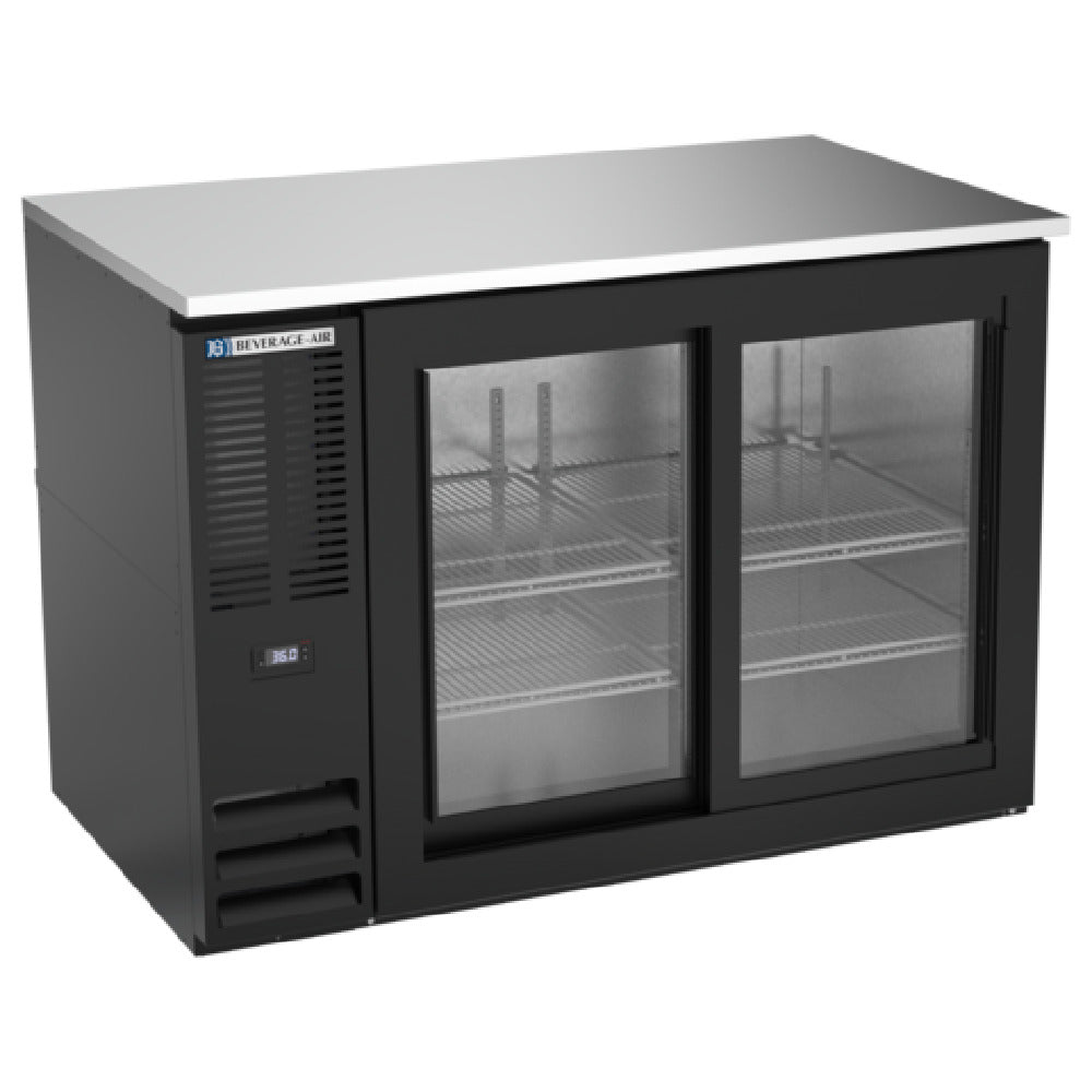 Beverage Air BB48HC-1-GS-B - Refrigerated Back Bar Storage Cabinet, Two-section, 48"W