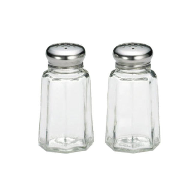 Tablecraft 150S&P-2 Salt/Pepper Shaker 1 Oz. 1-9/16" Dia. X 3"H