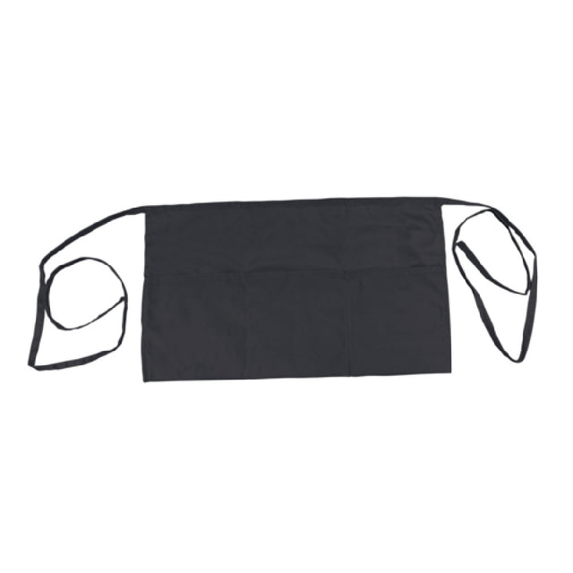 Thunder Group CA1322BK Chef Regalia Waist Aprons 13" X 22" (3) Pocket
