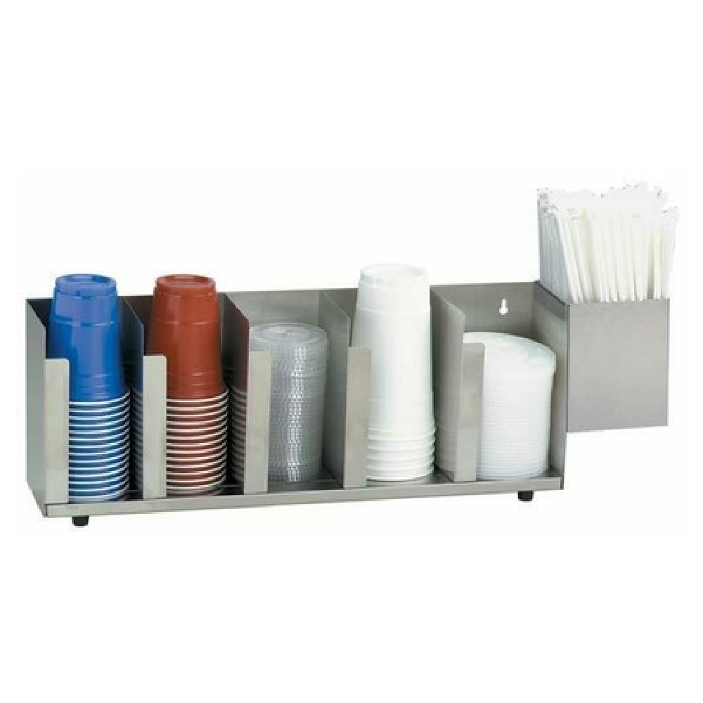 Dispense Rite CTLD-22A Lid/Cup Organizer Adjustable 5 Section