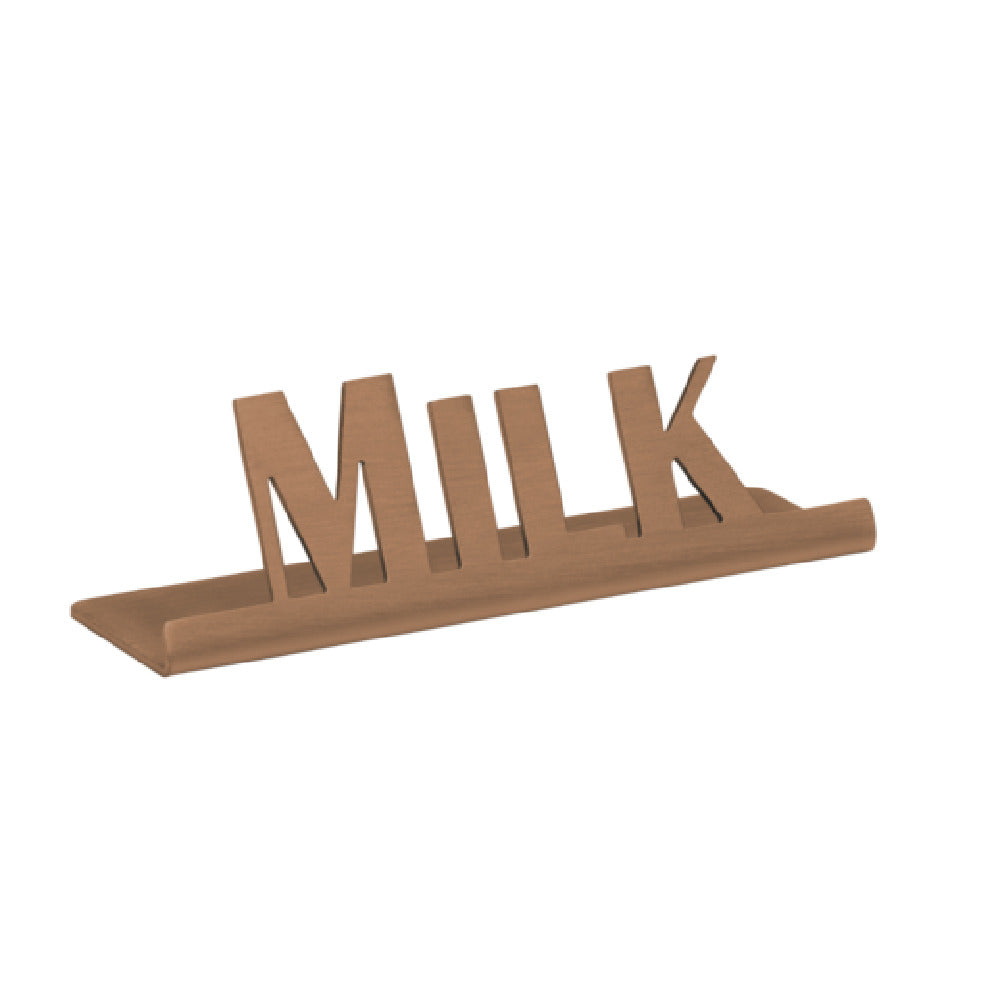 Service Ideas 1C-ST-MILK-SIGN-RG Service Ideas Laser Cut ID/Table Sign 18/8 Stainless