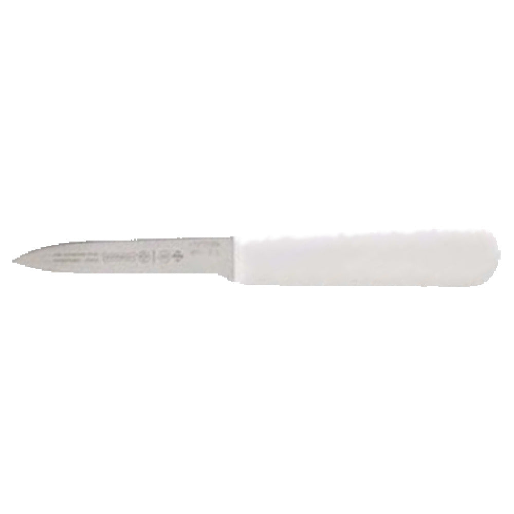 Franklin Machine Products 137-1281 Paring Knife 3-1/4" White Polypropylene Handle