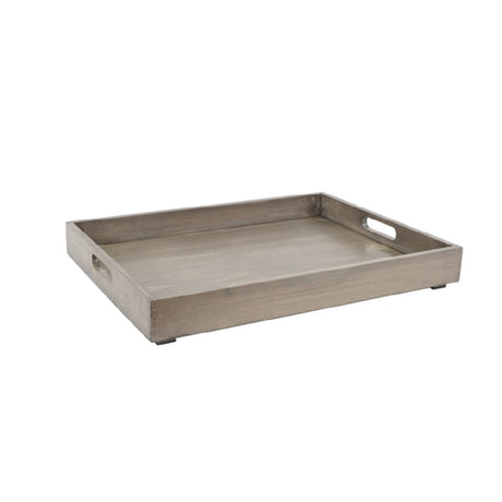 Cal Mil 3475-2-110 Aspen Room Service Tray 15-1/2" X 21-1/2" X 2"H Gray-washed Pine