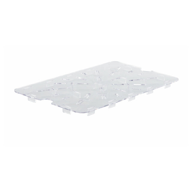 Winco PFSH-DS Drain Shelf For PFSH & PFHW Series 8-1/4” X 14-1/4” Clear