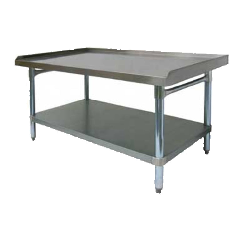 GSW USA ES-P3036 Equipment Stand 36"W X 30"D X 24"H 16/430 Stainless Steel Top With 1" Up-turn On Sides & Rear