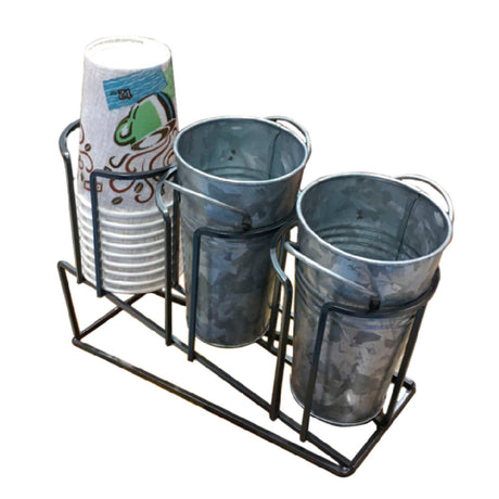 GET Enterprises MTS-3T-MG Urban Renewal™ Cup & Lid Organizer 3-Tier 11-1/4“ X 4" X 7-3/4"