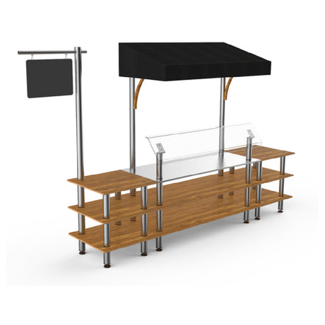 Steelite MGCMLA04BSBF Mogogo Buffet Solutions Modular Classic Canopy Station 3-tier