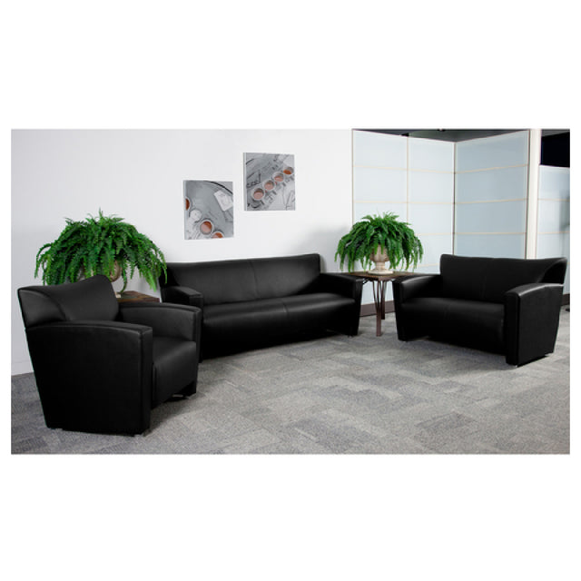 Flash Furniture 222-SET-BK-GG Hercules Majesty Series Reception Set Includes: (1) 31-1/4"W X 30"D X 31-1/4"H Chair