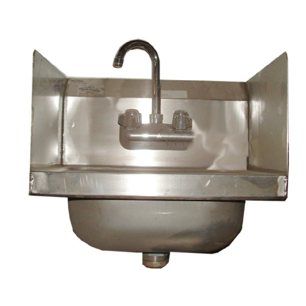 Winholt WS-HS-1410-5-F-2SS - Hand Sink, Wall Mount, Left & Right Welded Sidesplashes