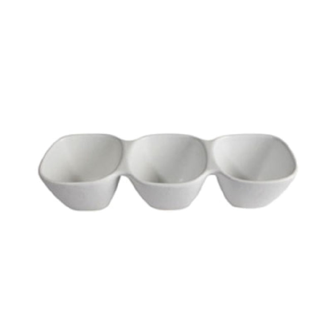 GET Enterprises BS302TG Bugambilia® Condiment Bowl 3-division 20-1/4 Oz.