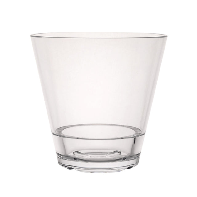 Steelite 7029DR021 Double Rocks Glass 12 Oz. (H 3-3/4" M 3-7/8" T 3-7/8" B 2-3/8") Polycrystal®